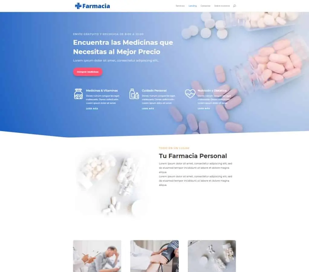 Encargar Diseño Web Para Farmacia